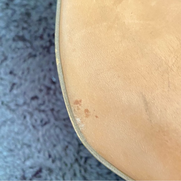 So-Sally Sole Society Tan Genuine Leather Open Toe Bootie Size 7.5 - Picture 13 of 14